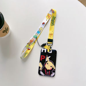 [SG] Pokemon Ezlink Card Lanyard Holder Retractable Keychain Pass Holder Student ID Tag Card Holder with stretchable lanyard