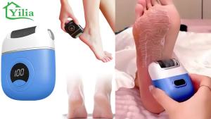 Upgrade Digital Electric Foot Polisher 2024 New USB Rechargeable Foot Repair and Grinding Device Electric Callus Remover Foot File with 2 Speeds for Men Women Dry Callus Dead Skin (Yellow)