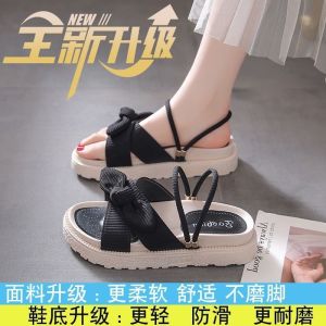 [Free Shipping] Two-Wear Sandals For Women Summer Outdoor Wear 2026 New Style Trendy Ins Style Perfect With Skirts Thick-Soled Student Flat Sandals