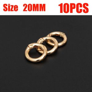 10 Chiếc Móc Khóa Lò Xo Vòng Chữ O Bằng Kim Loại Để Tự Làm Trang Sức Móc Khóa Đa Năng Tròn Có Thể Mở Được Kẹp Túi Móc Khóa Xích Chó Đầu Nối
