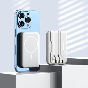 SG [READY STOCK] 20000mAh Magnetic mobile power bank fast power bank magnetic power bank with 3-wire charger fast charging mobile phone Mini power bank 無線充電寶20000毫安MagSafe適用磁性移動充電寶快速充電寶磁吸充電寶 配有3線充電器 快速充電手機迷你移動電源磁吸