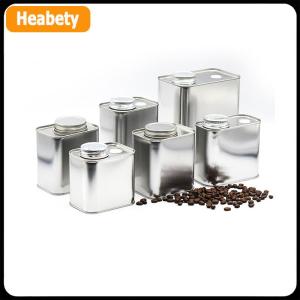 【2-3 days delivery】 Coffee Bean Airtight Cans Outdoor Camping Tin Box Food-grade Packaging Storage Fresh Breathing Iron Cans