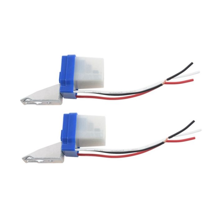 2Pcs Auto on Off Street Light Sensor Switch Photo Switch 220V 10a ...