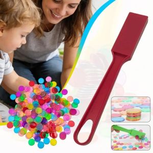 NOBLELYN ic Stick Wand ic Bingo Set ABS Color Sorting Bingo Wand Set  Multicolor ic Chip Set Classroom Learning