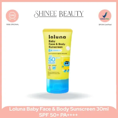 Loluna Baby Face & Body Sunscreen 30ml SPF 50+ PA++++