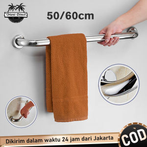 50 60cm Pegangan Kamarmandi Anti Slip Stainless Gantungan Baju Towel Kamar Mandi Bathroom Tub Toilet Handrail Grab Bar Shower Safety Support Handle Towel Rack
