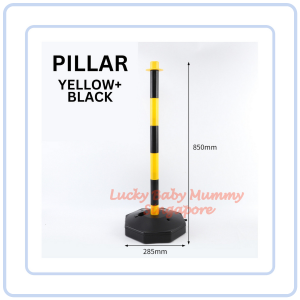 【Pure Care】 Water Filled Traffic Safety Bollard | FillableBase(Water/Sand) | PortablewithChain