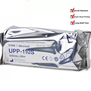 UPP-110S For SONY printer 110mm*20m high quality Upp 110s SONO COPATIBLE Ultrasound Thermal Paper Roll