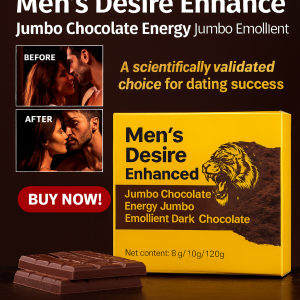 Mens Energy Enhancement Dark Chocolate Enhances Sensation Pleasure Sugar-Free Couple Chocolate