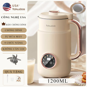 Máy làm sữa hạt Yokudos đa chức năng công suất 600W dùng nấu cháo nấu sữa đun nước xay bột bảo hành 2 năm