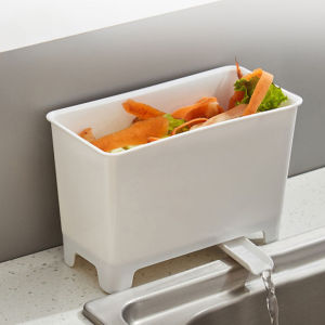 Kitchen Garbage Bin Sink Kitchen Residue Drain Bin Food Residue Soup Filtered and Can Be Drained Garbage Bin Storage Bin