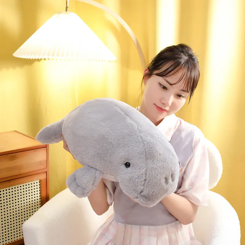 JOJO CASTLE Kawaii Manatee Plush Toy Anime Cute Dugong Plushie Sea