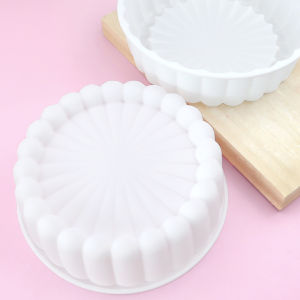 Khuôn Silicon Làm Bánh Lạnh Bánh Mousse Nướng Bánh Bông Lan Hình Đám Mây 3D Hoa Cúc 8 Cánh