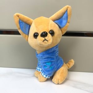 GFUTY Đồ chơi nhồi bông Đồ chơi nhồi bông Chihuahua Mô phỏng Trang trí phòng Đồ chơi nhồi bông cho chó con Dành cho trẻ em Gối mềm Gấu bông hình chó Quà sinh nhật