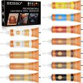 12 Colors Leather Repair Kit for Furniture, Vinyl Repair for Car Interior Seats Couch Sofa, Leather Filler Repair Scratches Fade Leather Paint for Bag Shoes, Restore PLeather, Bonded, Italian, Genuine. 