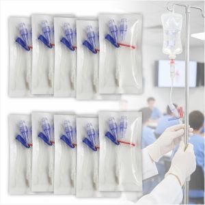 IV Extension Set with Luer Lock Veterinary Laboratory Practice Training Tube 10 Pcs Tubing (1)