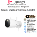 Camera quan sát Xiaomi ngoài trời AW300 2K(2304×1296P) IP65, Khẩu độ lớn F2.0 Chuẩn nén H.265, Bản quốc tế - Bảo hành chính hãng. 
