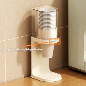 1pc Countertop Cup Dispenser Bathroom Cup Holder Countertop Home Coffee Cup Storage Rack Water Cooler Dispenser Cup Holder for Home Office Hospital Gym