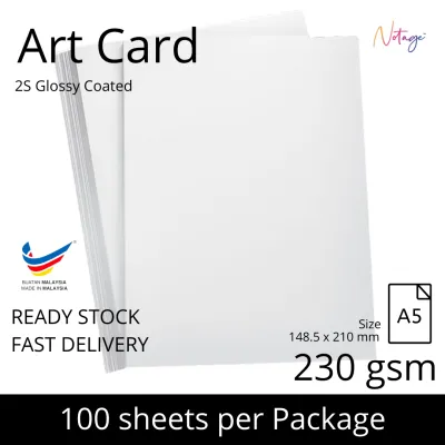 210/230G/250GSM Ivory Card Art Card 2 Side A4/A5 Size 100 Sheets for Digital Printing White Card
