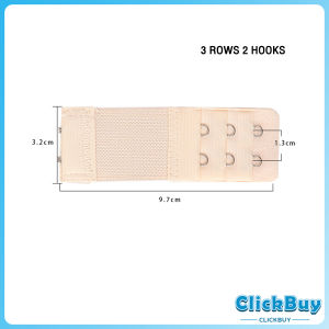 C.B.【มีสินค้าในสต๊อก】 ตะขอปรับขยายเสื้อชั้นใน(รุ่นมียางยืด) ยืดได้ ตะขอขยายเสื้อใน Elastic Bra Extender