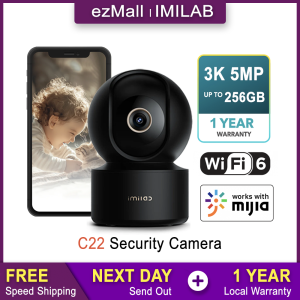IMILAB C22 WiFi 6 3K Home Security Camera 5MP Smart CCTV Colour Night Vision IP Camera Motion Detection Works with Xiaomi Home APP