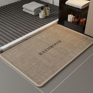 Waterabsorbent floor mat dirtresistant restroom carpet