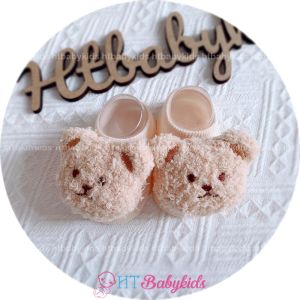 Vớ Tất Gấu Xù Kem Cho Bé Sơ Sinh Đáng Yêu 2