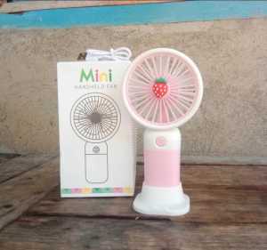 NEW!! Kipas Angin Genggam Mini Portable Bentuk Buah Bahan Silikon Warna Permen Untuk Outdoor Mini Fan