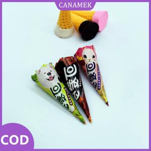 CANAMEK✨ 3pcs Dollhouse Mini Ice Cream Cone Dollhouse mô phỏng món tráng miệng 1 12 búp bê nhà bếp thực phẩm trang trí