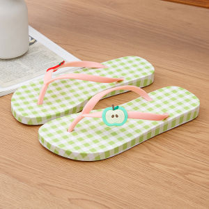 Cute Flat-Soled Graffiti Beach Flip-Flops For Women 2025 New Model Outdoor Wear Trendy Summer Non-Slip Sandals