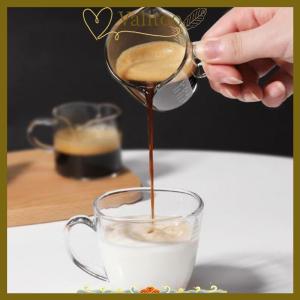 [Valitoo] Cốc đo thủy tinh borosilicate 70 75ml có vòi kép và tay cầm kín