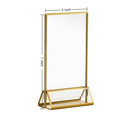 Akrilik Tempat Brosur A4 A5 A6 Menu QRIS Sign Holder Display Bening Tebal