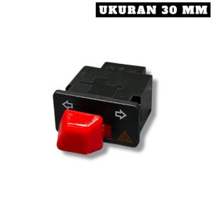 TOMBOL SAKLAR SEN HAZARD MODEL VIETNAM MERAH UKURAN 30MM 34MM BEAT VARIO SPACY REVO DLL HS55