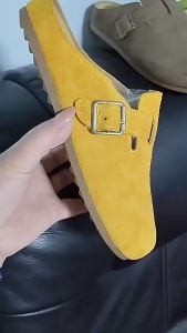 Size 36-40 WomenS Open-Toe Mules For Outdoor Wear 2025 New Vintage Flat Mules For Women Summer