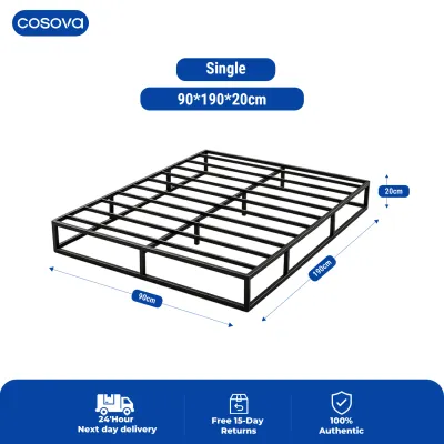 COSOVA Multiple Size Bed Frame Heavy Duty Metal Bed Frame Steel Single/Double Iron Frame Bed
