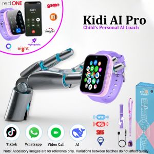 【 Kidi AI Pro Watch】New AI 2026 New Kids Smart Watch 4G Video Call GPS Tracker SOS DeepSeek Yiju.®