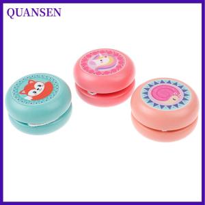 QUANSEN ตุ๊กตาไม้ yoyo ของเล่นสัตว์พิมพ์เด็กโยโย่เด็กไม้โยโย่ของเล่นสำหรับเด็ก