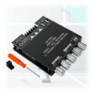 High Power ZK-TB21 2.1 Channel Bluetooth Digital Amplifier 160W*2+220W Subwoofer para sa Car Audio System