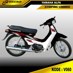 Stiker Striping Variasi Yamaha Alfa