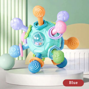 Teether Baby Rattle Manhattan Ball Newborn Baby Rattling Tooth Mainan Bayi Baby Toys Busy Toy Sensory Baby Teething Fun