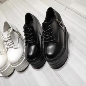 About High Heels 12cm Womans Wedges Side Zipper Platforms Shoes Comfortable Heels Shoes