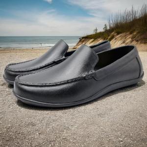 MaineWood Jefferson Men’s waterproof Casual wear Non-Slip Black loafers/Shoes