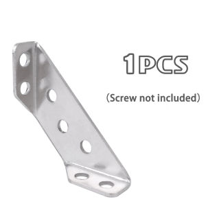 Universal Furniture Corner Connector Stainless Steel Corner Brace with Screws Heavy Duty Angle Shelf Brackets for Wood