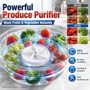 Ultrasonic Vegetable Cleaner Fruit Washer Efficient Cleaning Portable Kitchen Appliance