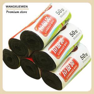 [COD] 1Rolls 50x60cm Garbage Bags Single Color Thick Convenient Environmental Plastic Trash Bags Disposable Plastic Bag Black Garbage