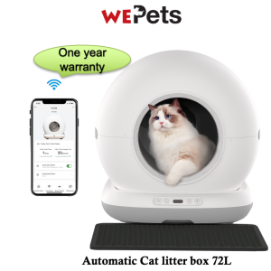 Cat smart Self-cleaning Cat litter boxwith app control & odor removal 72L