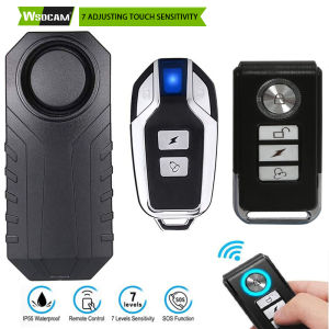Wsdcam Remote Control Bike Alarm Waterproof Motorcycle Electric Bicycle Security 113dB Anti Lost Vibration Warning Alarm Sensor
