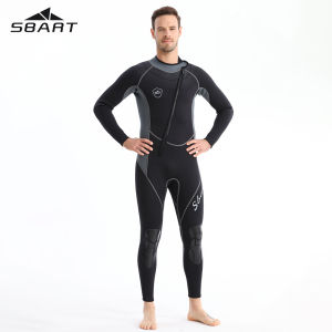 SBART One-piece Wetsuit Men 1.5mm Wet Snorkeling Suit Sunblock Surf Diving Suit Warm Wetsuit