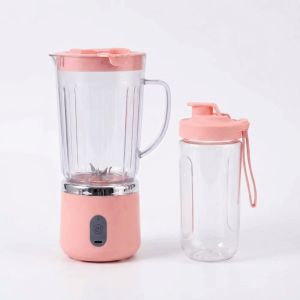 HARTLEYWD Double Cup Electric Juicer 700Ml Capacity Sharp Blades Portable Juicer Hot Selling Easy Disassemble Mini Juicer Summer Use