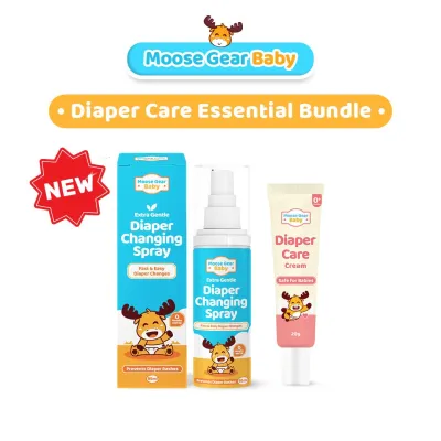 Moose Gear Diaper Care Essential Bundle (1x Changing Spray 95ml + 1x Care Cream 20g)